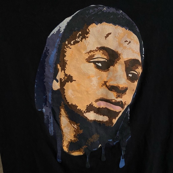 Rapper NBA Youngboy Portrait Band Tee Black Graphic T-Shirt Men's Size Small - Picture 2 of 4